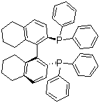 结构式 CAS# 139139-86-9, (R)-(+)-2,2'-双(二苯磷基)-5,5',6,6',7,7',8,8'-八氢-1,1'-联萘