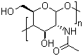 Chitin molecular structure (CAS 1398-61-4)