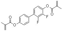 2-Methyl-2-propenoic acid 1,1'-(2,3-difluoro[1,1'-biphenyl]-4,4'-diyl) ester molecular structure (CAS 1399984-11-2)