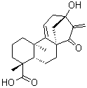 (4alpha)-13-Hydroxy-15-oxokaura-9(11),16-dien-18-oic acid molecular structure (CAS 1401419-87-1)
