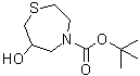 Tetrahydro-6-hydroxy-1,4-thiazepine-4(5H)-carboxylic acid 1,1-dimethylethyl ester molecular structure (CAS 140217-82-9)
