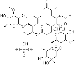 Tylosin phosphate  molecular structure (CAS 1405-53-4)
