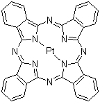 structure of CAS# 14075-08-2, Phthalocyaninatoplatinum;29H,31H-Phthalocyanine, platinum deriv.; Phthalocyaninatoplatinum; Platinum phthalocyanine; Platinum phthalocyaninate; Platinum phthalocyanine; [Phthalocyaninato]platinum