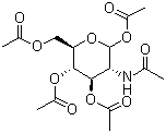 2-Acetamido-1,3,4,6-tetra-O-acetyl-2-deoxy-alpha-D-glucopyranose molecular structure (CAS 14086-90-9)