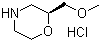 结构式 CAS# 141196-38-5, (S)-2-(甲氧甲基)吗啉盐酸盐