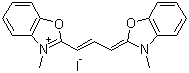 3,3'-Dimethyloxacarbocyanine iodide molecular structure (CAS 14134-79-3)