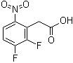 结构式 CAS# 141428-47-9, 2,3-二氟-6-硝基苯乙酸