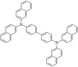 structure of CAS# 141752-82-1, N,N,N',N'-Tetra(2-naphthalenyl)(1,1'-biphenyl)-4,4'-diamine