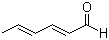 structure of CAS# 142-83-6, (E,E)-2,4-Hexadienal;trans,trans-2,4-Hexadienal