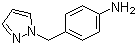 结构式 CAS# 142335-61-3, 4-(1H-吡唑-1-基甲基)苯胺