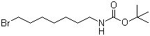 结构式 CAS# 142356-34-1, (7-溴庚基)氨基甲酸叔丁酯