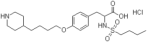 Tirofiban hydrochloride molecular structure (CAS 142373-60-2)