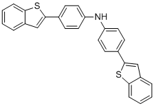 4-(1-benzothiophen-2-yl)-N-[4-(1-benzothiophen-2-yl)phenyl]aniline molecular structure (CAS 1426435-71-3)