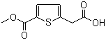 结构式 CAS# 142667-06-9, 5-(甲氧羰基)噻吩-2-乙酸