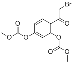 2-Bromo-2',4'-bismethoxycarbonyloxyacetophenone molecular structure (CAS 1428451-07-3)