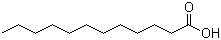 Lauric acid molecular structure (CAS 143-07-7)