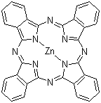 结构式 CAS# 14320-04-8, 酞菁锌; 酞氰化锌