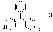Chlorcyclizine hydrochloride molecular structure (CAS 14362-31-3)