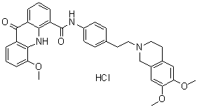 结构式 CAS# 143851-98-3, 依克立达盐酸盐