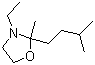 3-Ethyl-2-methyl-2-(3-methylbutyl)-1,3-oxazoldine molecular structure (CAS 143860-04-2)