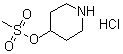 structure of CAS# 1443980-05-9, 4-[(Methylsulfonyl)oxy]piperidine hydrochloride
