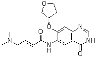 (2E)-N-[3,4-Dihydro-4-oxo-7-[[(3S)-tetrahydro-3-furanyl]oxy]-6-quinazolinyl]-4-(dimethylamino)-2-butenamide molecular structure (CAS 1456696-14-2)