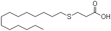 3-(Tetradecylthio)propanoic acid molecular structure (CAS 1462-53-9)