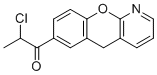 2-Chloro-1-(5H-chromeno[2,3-b]pyridin-7-yl)-1-propanone molecular structure (CAS 146330-68-9)