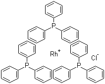 structure of CAS# 14694-95-2, Tris(triphenylphosphine)chlororhodium;Chlorotris(triphenylphosphine)rhodium(I); Tris(triphenylphosphine)rhodium(I) chloride; Wilkinson's catalyst