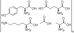 Glatiramer acetate molecular structure (CAS 147245-92-9)