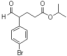 4-Bromo-gamma-formylbenzenebutanoic acid 1-methylethyl ester molecular structure (CAS 1476776-40-5)