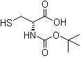 N-[(1,1-dimethylethoxy)carbonyl]-D-cysteine molecular structure (CAS 149270-12-2)