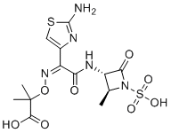 Aztreonam molecular structure (CAS 149496-40-2)