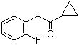 Cyclopropyl 2-fluorobenzyl ketone molecular structure (CAS 150322-73-9)
