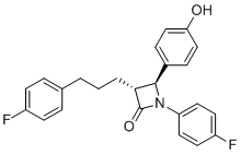 structure of CAS# 1510820-22-0, Ezetimibe Dehydroxy Impurity;(3R,4S)-1-(4-fluorophenyl)-3-[3-(4-fluorophenyl)propyl]-4-(4-hydroxyphenyl)azetidin-2-one
