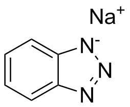 1H-苯并三唑钠分子结构 (CAS 15217-42-2)