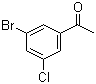 structure of CAS# 154257-85-9, 3'-Bromo-5'-chloroacetophenone;1-(3-Bromo-5-chlorophenyl)ethanone