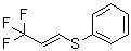 [(3,3,3-Trifluoro-1-propenyl)thio]benzene molecular structure (CAS 155444-61-4)