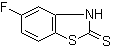 structure of CAS# 155559-81-2, 5-Fluoro-2(3H)-benzothiazolethione;5-Fluoro-1,3-benzothiazole-2-thiol; 5-Fluorobenzothiazole-2-thiol