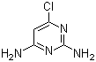 structure of CAS# 156-83-2, 4-Chloro-2,6-diaminopyrimidine;2,6-Diamino-4-chloropyrimidine; 6-Chloropyrimidine-2,4-diamine