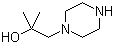 结构式 CAS# 156339-46-7, 2-甲基-1-(哌嗪-1-基)丙-2-醇
