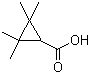 Chrysanthemic acid molecular structure (CAS 15641-58-4)