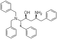 结构式 CAS# 156732-15-9, (2S,3S,5S)-5-氨基-2-(二苄基氨基)-1,6-二苯基己-3-醇