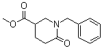 structure of CAS# 156779-11-2, 6-Oxo-1-(phenylmethyl)-3-piperidinecarboxylic acid methyl ester