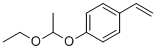 结构式 CAS# 157057-20-0, 1-(1-乙氧基乙氧基)-4-乙烯基苯