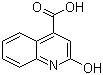 2-羟基喹啉-4-羧酸分子结构 (CAS 15733-89-8)