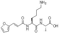 N2-[3-(2-Furanyl)-1-oxo-2-propenyl]-L-lysyl-L-alanine molecular structure (CAS 158016-07-0)