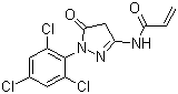 1-(2,4,6-Trichlorophenyl)-3-propeneamido-5-pyrazolone molecular structure (CAS 15957-48-9)