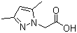 结构式 CAS# 16034-49-4, (3,5-二甲基吡唑-1-基)乙酸
