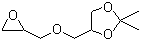 4-[(2,3-环氧丙氧基)甲基]-2,2-二甲基-1,3-二氧戊环分子结构 (CAS 1607-37-0)